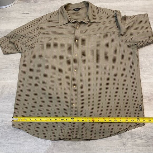 MEC Outdoor Woven Casual Button Down Short Sleeve Shirt Size XL Canvas feeling - Picture 10 of 14